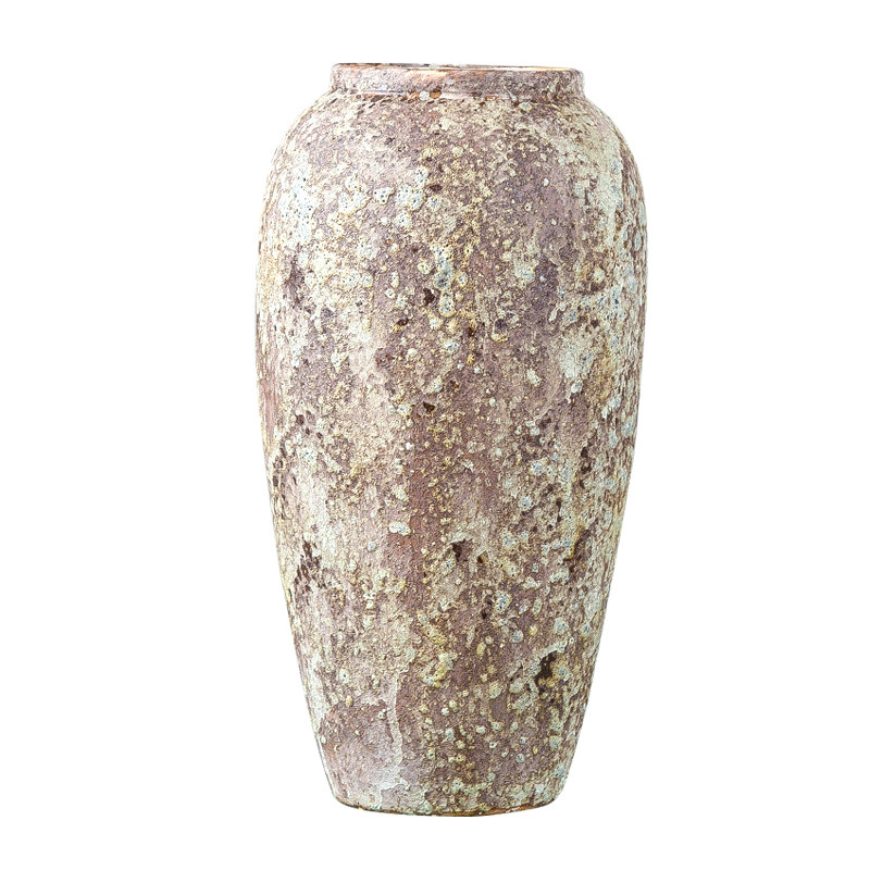 景德镇复古怀旧粗陶罐干花插花富贵竹花瓶客厅卧室电视柜桌面摆件,淘宝优惠券,粉丝福利购,淘宝优惠卷