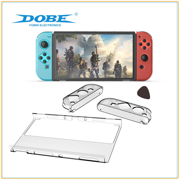 DOBE正品Switch OLED手柄套NS主机水晶壳清水套TPU套手柄壳保护套 - 图0