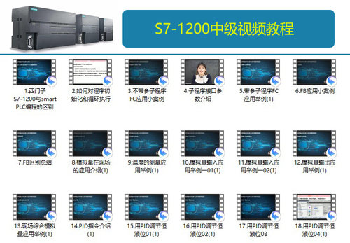 西门子PLC教程s7-1200视频学习资料编程梯形图仿真 - 图3