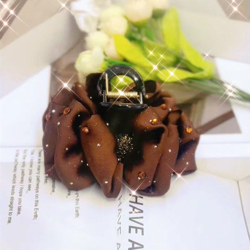 路易斯巴黎妃 云朵8公分韩版百搭气质丸子头夹fb1151黑抓夹,淘宝优惠券,粉丝福利购,淘宝优惠卷