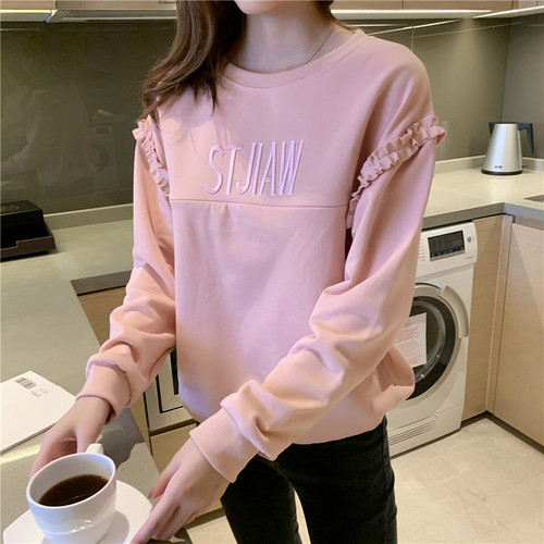 横开口拉链潮妈哺乳期上衣服外出春秋款秋季外穿秋装秋冬装卫衣女 - 图1