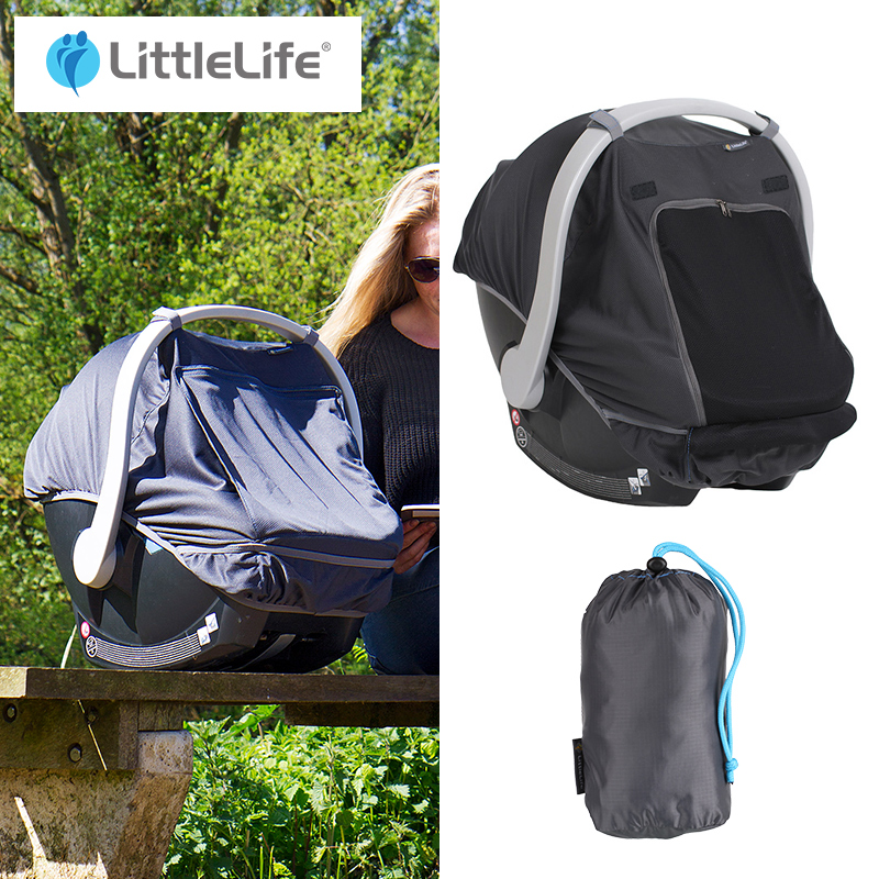 英国LittleLife 旅行睡袋遮阳罩婴儿提篮遮阳旅行床露营遮阳罩