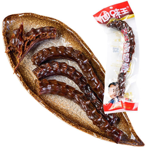 干鸭脖手撕风干零食60g*10根湖南特产辣小吃成人款四味王鸭脖整根 - 图3