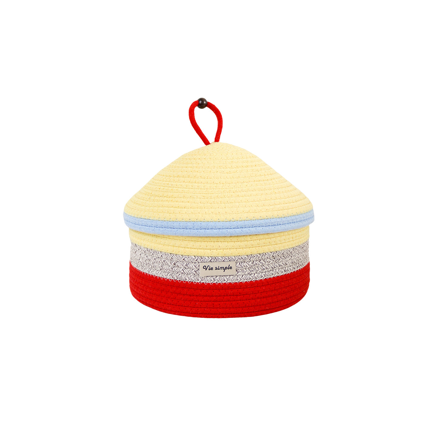 桌面零食收纳盒家用棉线编织大容量化妆品杂物玩具卧室整理置物篮,淘宝优惠券,粉丝福利购,淘宝优惠卷