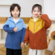 New style children's waterproof coveralls, down jackets, anti-dirty protective clothing, baby aprons, kindergarten painting clothes for men