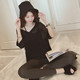 Short-sleeved sexy V-neck thin polyester women's new product launched