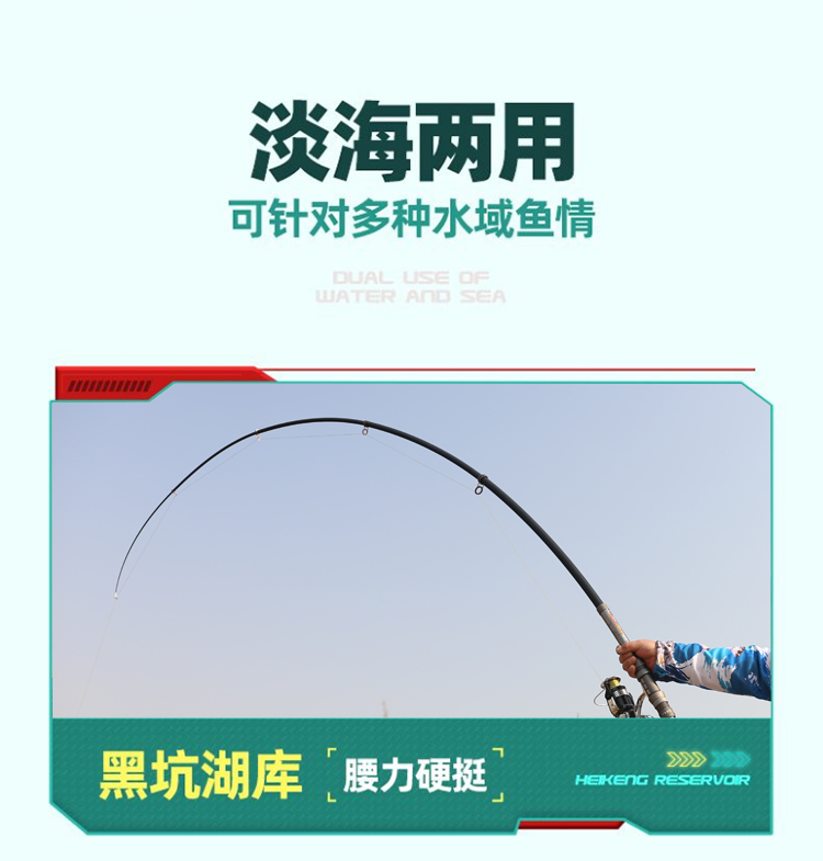 海竿远投竿大物鲢鳙海杆抛竿移动轮做自带地插海钓竿甩杆碳素超硬 - 图2