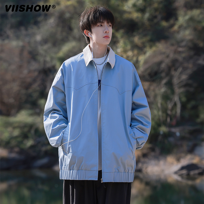 VIISHOW山系户外冲锋外套男春季2024机能防风防水登山服工装夹克 - 图2