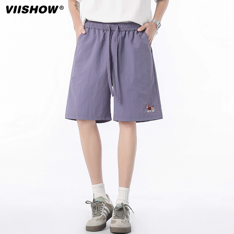 VIISHOW户外速干伞兵短裤男美式多巴胺腊肠狗中裤宽松运动五分裤,淘宝优惠券,粉丝福利购,淘宝优惠卷