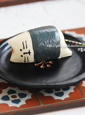 日式卡通ins少女心吉祥万福招财猫兔公仔微场景观摆件 五件免邮