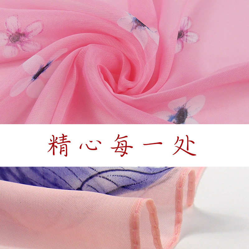 丝巾新款女百搭防晒纱巾印花雪纺丝巾围巾送礼佳品防晒披肩沙滩巾,淘宝优惠券,粉丝福利购,淘宝优惠卷