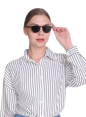 复古小圆框潮流开车太阳眼镜