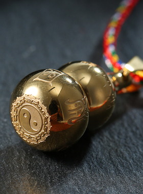 结缘九字真言钛钢葫芦吊坠男