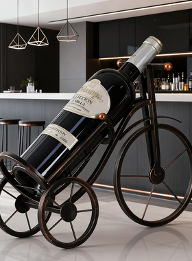 复古铁艺工业风三轮车金属模型摆设家居桌面装饰品酒柜玄关展示架
