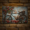 Imitation 3D watercolor bird iron painting American old retro iron wall decoration camping balcony bar wall decoration hanging painting