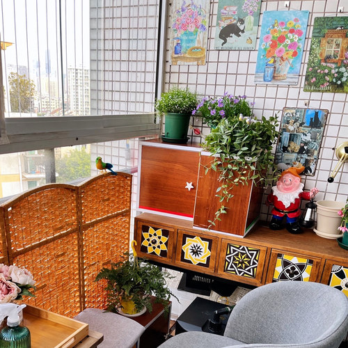 复古花卉人物铁皮画花园田园艺花店阳台户外墙面做旧装饰布置挂件 - 图1