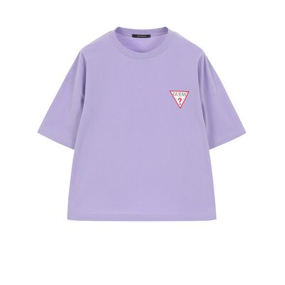 秀智同款ins韩国代购guess 夏小倒三角圆领短袖t恤男女nk2k0347 虎窝淘
