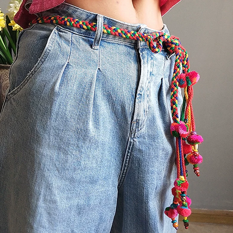Эthnic belt handmade, accessory, Thailand, ethnic style