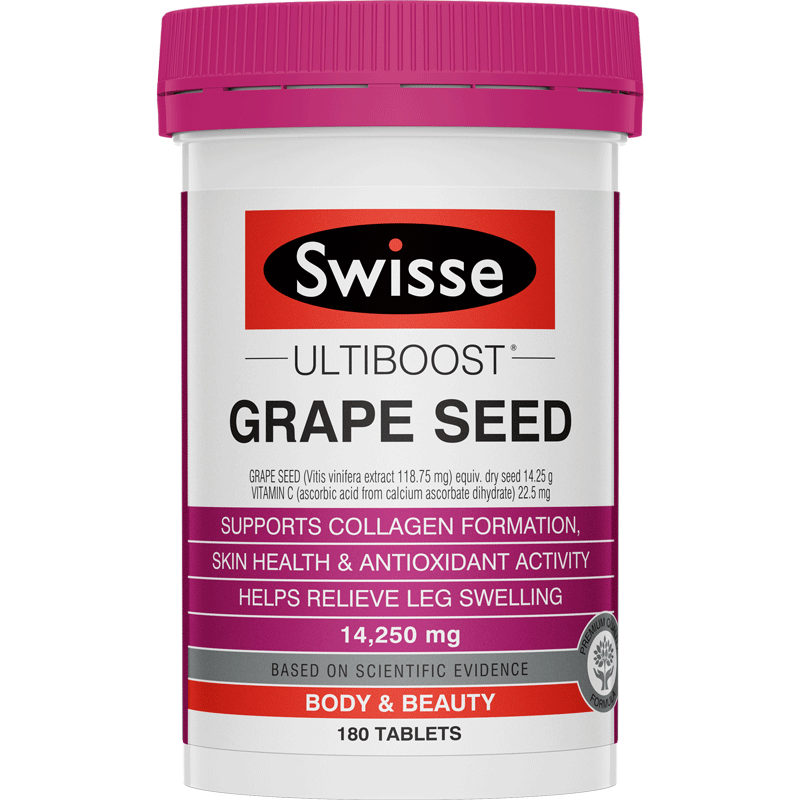 swisse斯维诗海外旗舰店[热巴同款]Swisse斯维诗葡萄籽粒维生素c vc180片淡斑 秒杀2