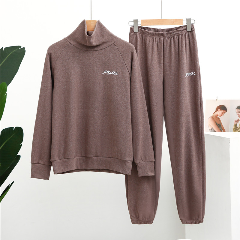 宅宅裤保暖睡衣女套装宽松长袖保暖可外穿德绒束脚大码休闲家居服,淘宝优惠券,粉丝福利购,淘宝优惠卷