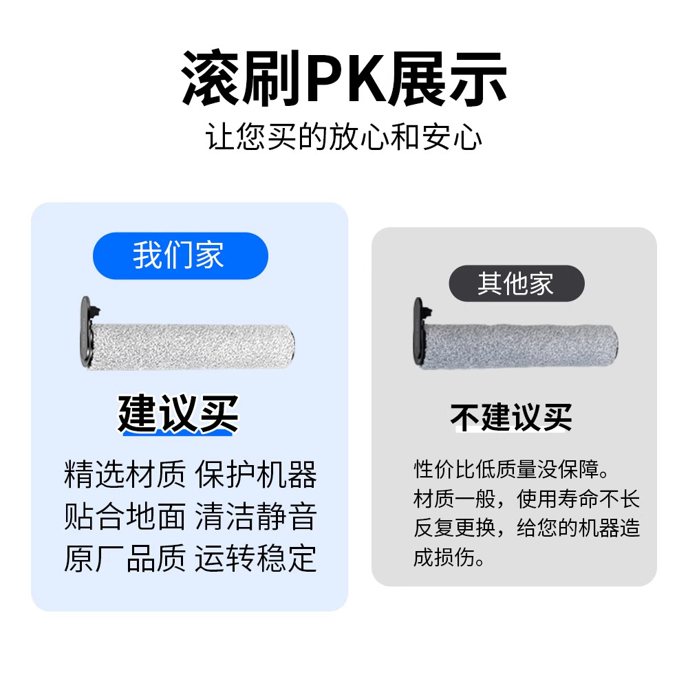 适配美的洗地机滤棉配件GT1滚刷过滤网配件滚筒清洁剂清洁液耗材,淘宝优惠券,粉丝福利购,淘宝优惠卷
