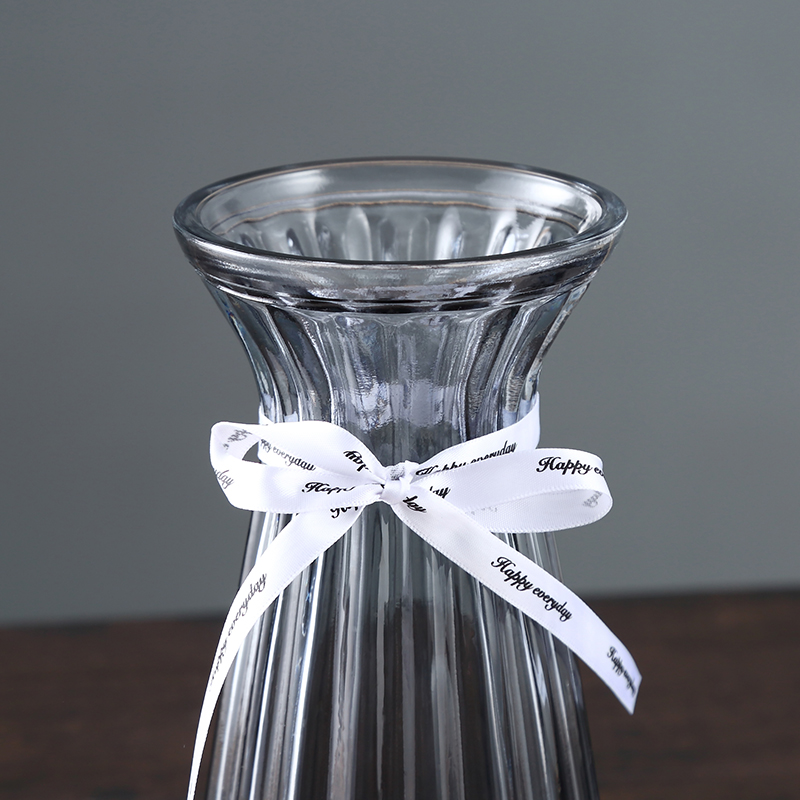 创意玻璃透明花瓶欧式水培绿萝植物花瓶百合富贵竹插花瓶客厅摆件 - 图0