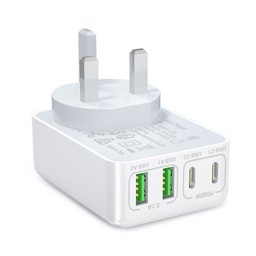 港版40w手机充电器双type-c多功能充电头可折叠超级快充头适用苹果17promax旅行充电器英规美规澳标国标通用 - 图3