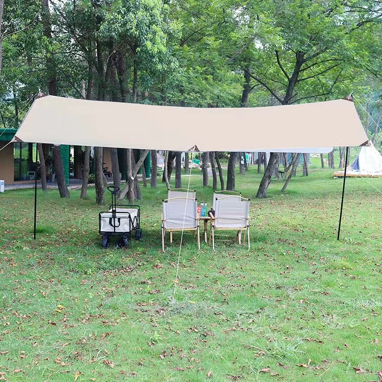 新疆包邮户外天幕黑胶帐篷野营露营野餐防雨防晒遮阳布棚野炊装备