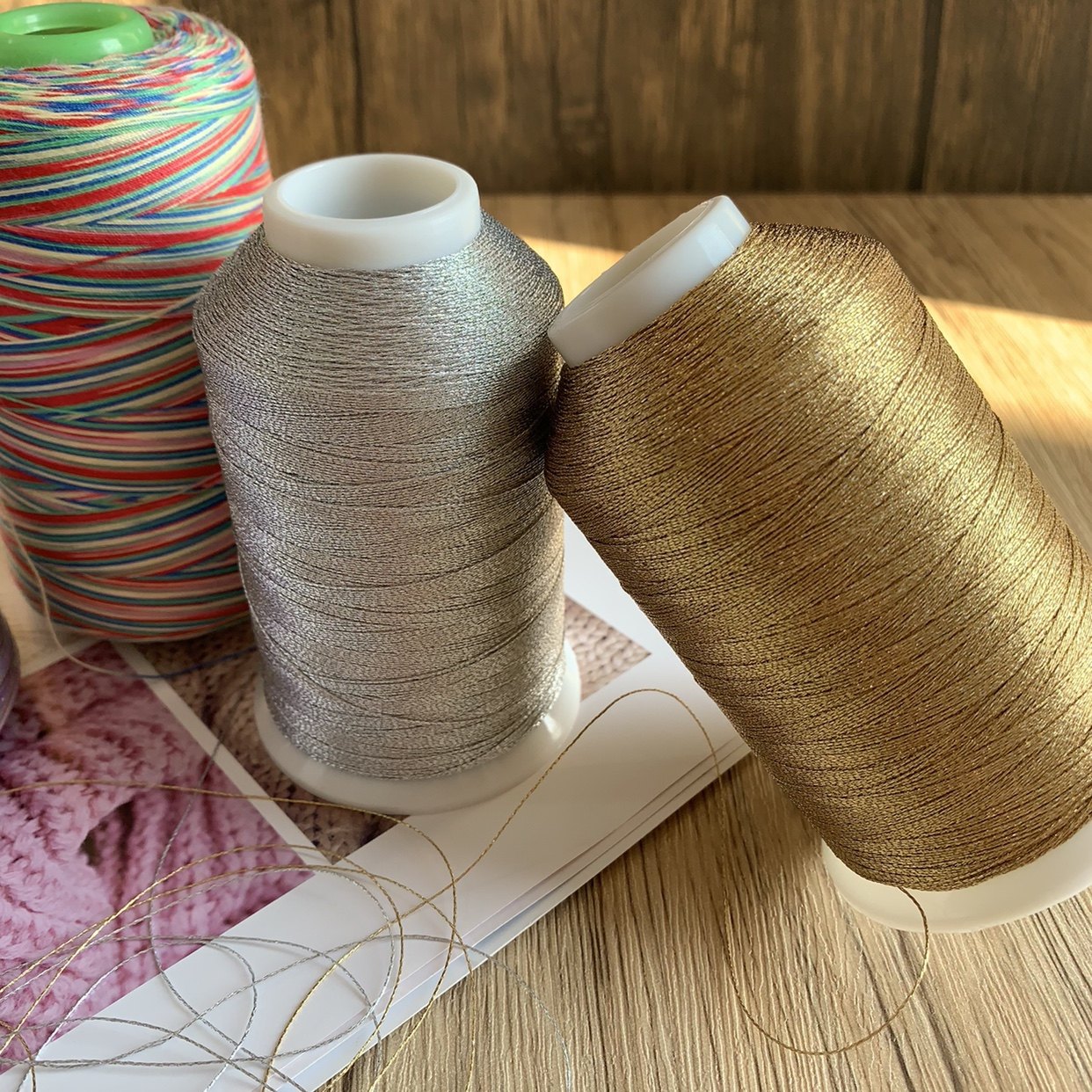布妮 韩国进口金银五彩线手工diy饰品发夹材料 20米一板 手缝线,淘宝优惠券,粉丝福利购,淘宝优惠卷