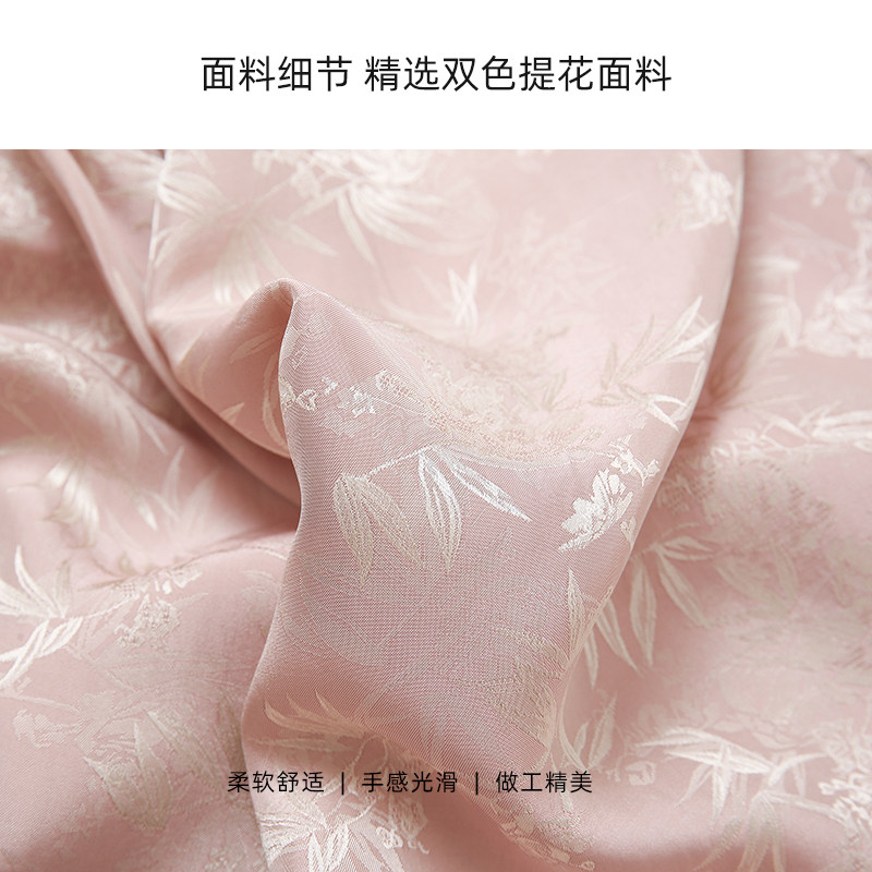 2026夏季新款新中式立领短袖衬衣+显瘦窄版阔腿长裤人丝提花套装