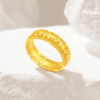 Chao Acer Royal Fan Waist Wan Guan Gold Ring 5G Pure Gold Women's Exploding Sparkling Ice Birthday Gift Priced