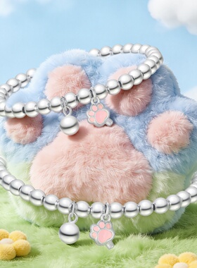 潮宏基s925银手链亲子