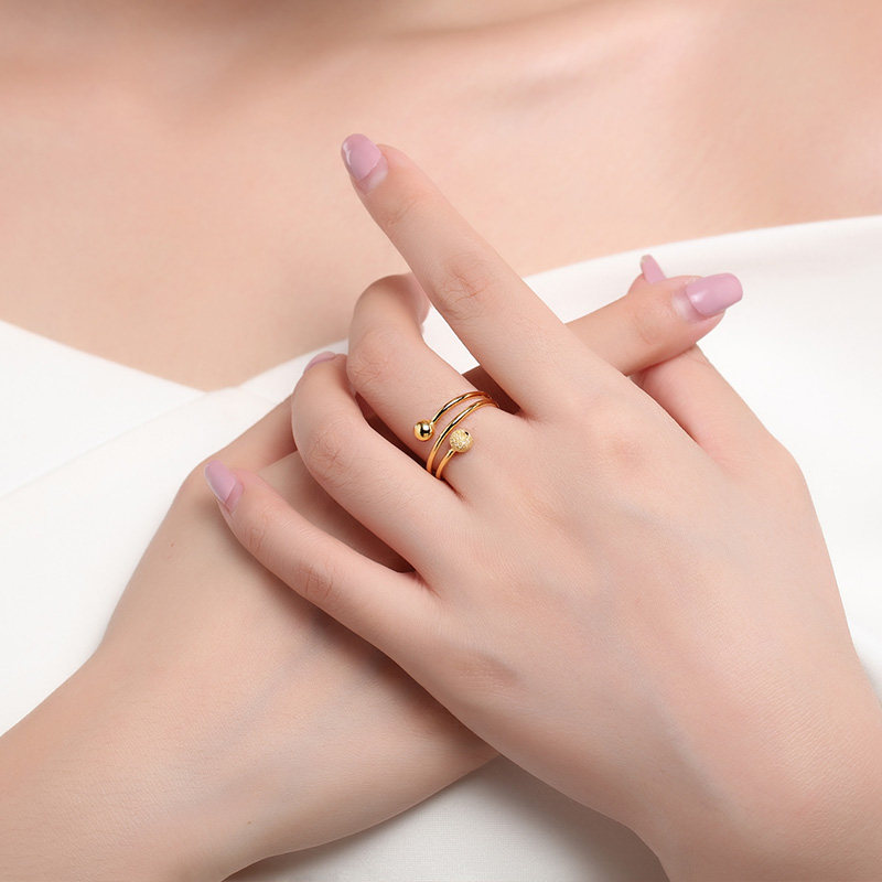 Chaohongji Pure Gold Ring Gold Ring Ring Women's Ring Gold Fashion Gift for Girlfriend Birthday Gift Priced