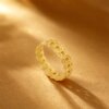 Chao Acer Intangible Cultural Heritage Filigree Square Gold Ring Pure Gold Ring Hand Decoration 5G Gold Copper Coin Premium Birthday Porphyrin