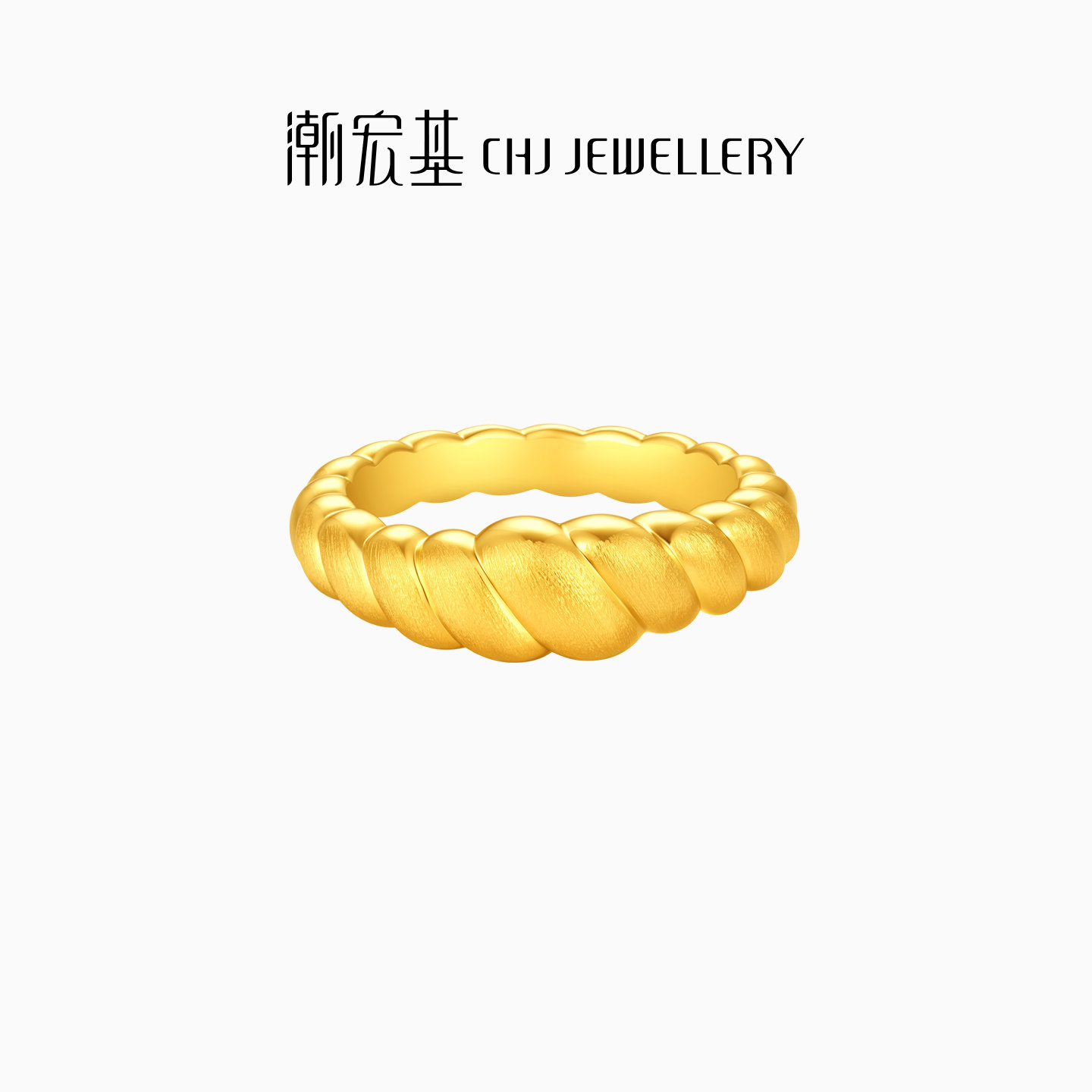 Chao Acer Royal Style Dolphin Back Gold Ring Pure Gold Ring Plain Ring Hand Decoration 5D High-end Feeling Birthday Gift