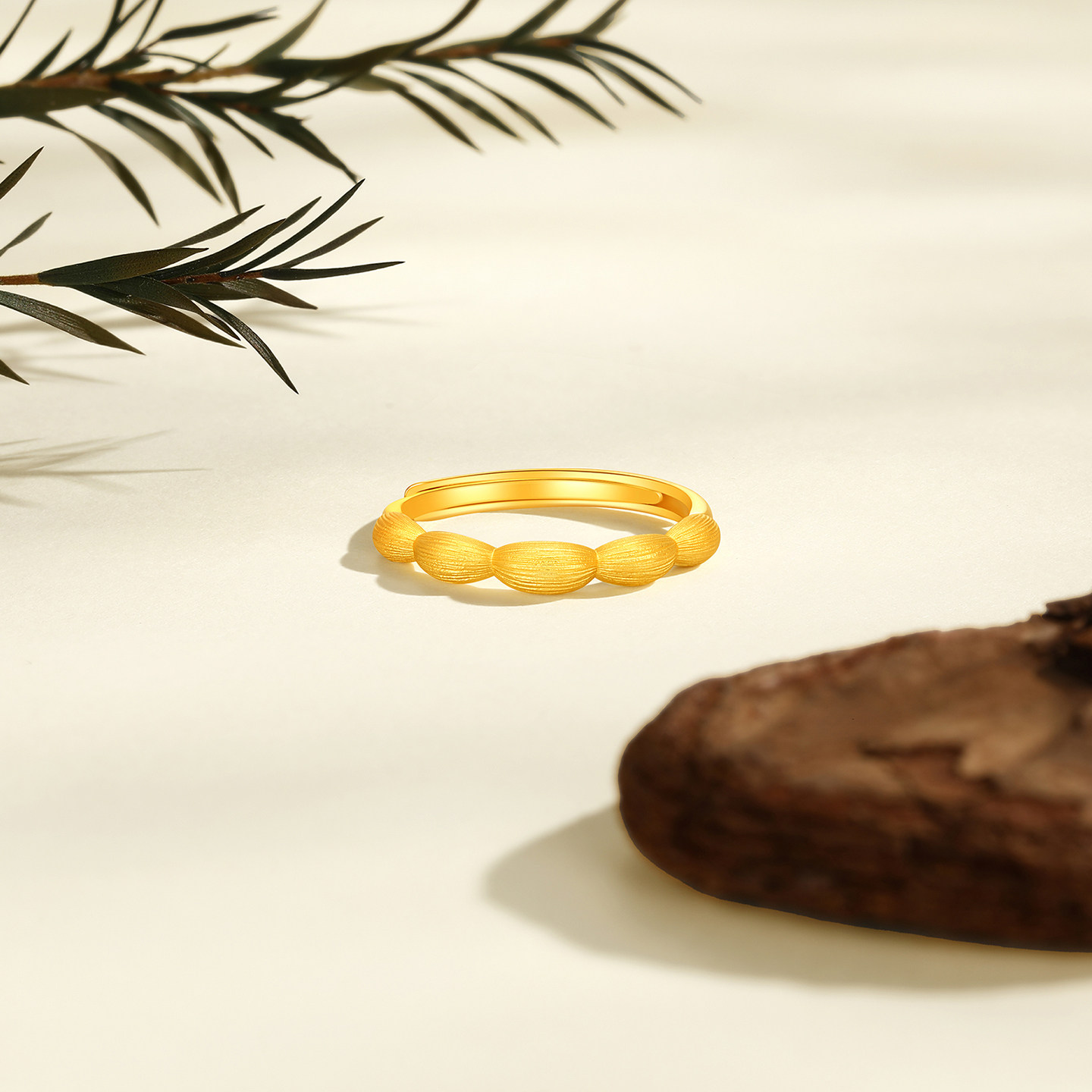 Chao Acer Huayun Good Luck Lotus Gold Ring Pure Gold Ancient Method Women's Ring Brushed Gift Price Priced Women