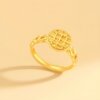 Chaohongji Pure Gold Ring Gold CNC Ring Ring Mouth Hand Decoration Car Flower Girl Love Birthday Gift Price
