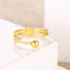 Chaohongji Pure Gold Ring Gold Ring Ring Women's Ring Gold Fashion Gift for Girlfriend Birthday Gift Priced