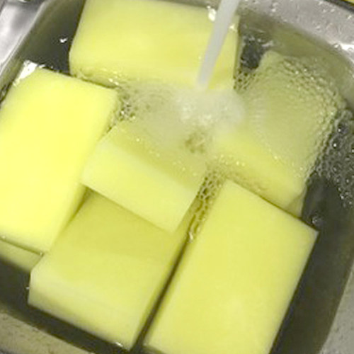 定做体育田径马拉松运动员擦脸吸水降温柔软细腻化妆擦饰粉海绵块 - 图3