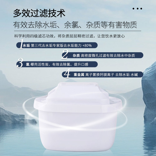 德国三代专家版适用于碧然德净水壶滤芯滤水壶Brita进口滤芯通用 - 图2