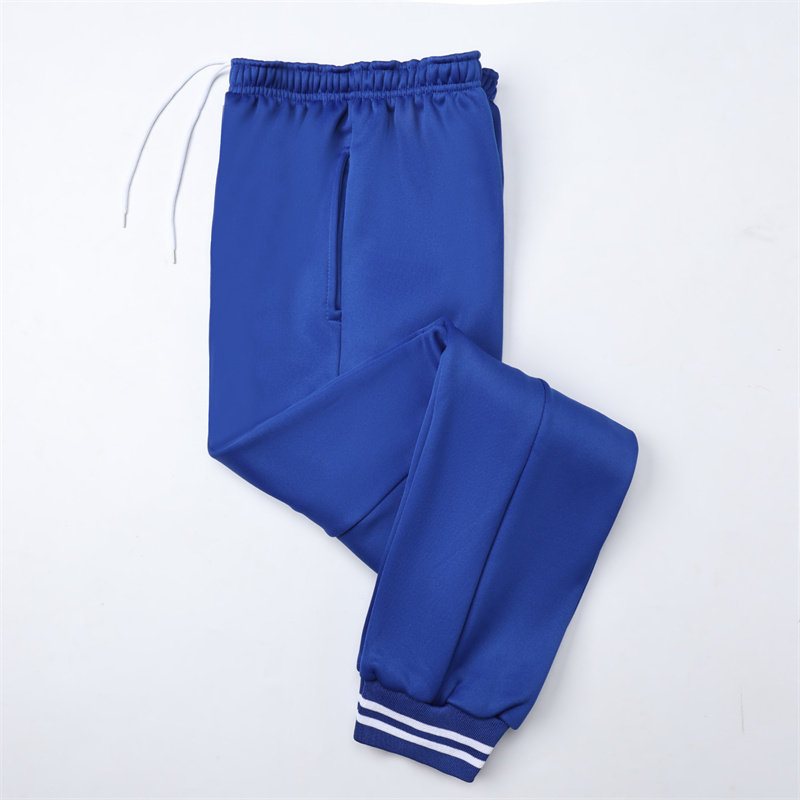 宝蓝色校服裤子男女小学生初高中束腿加绒加厚一道杠宽白条运动裤,淘宝优惠券,粉丝福利购,淘宝优惠卷