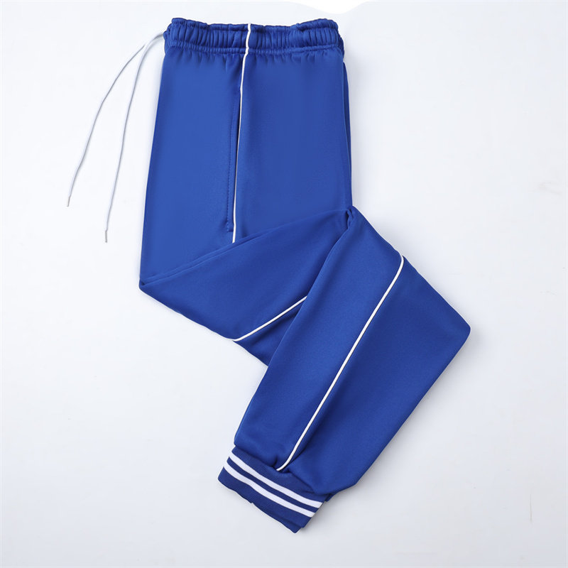 宝蓝色校服裤子男女小学生初高中束腿加绒加厚一道杠宽白条运动裤,淘宝优惠券,粉丝福利购,淘宝优惠卷