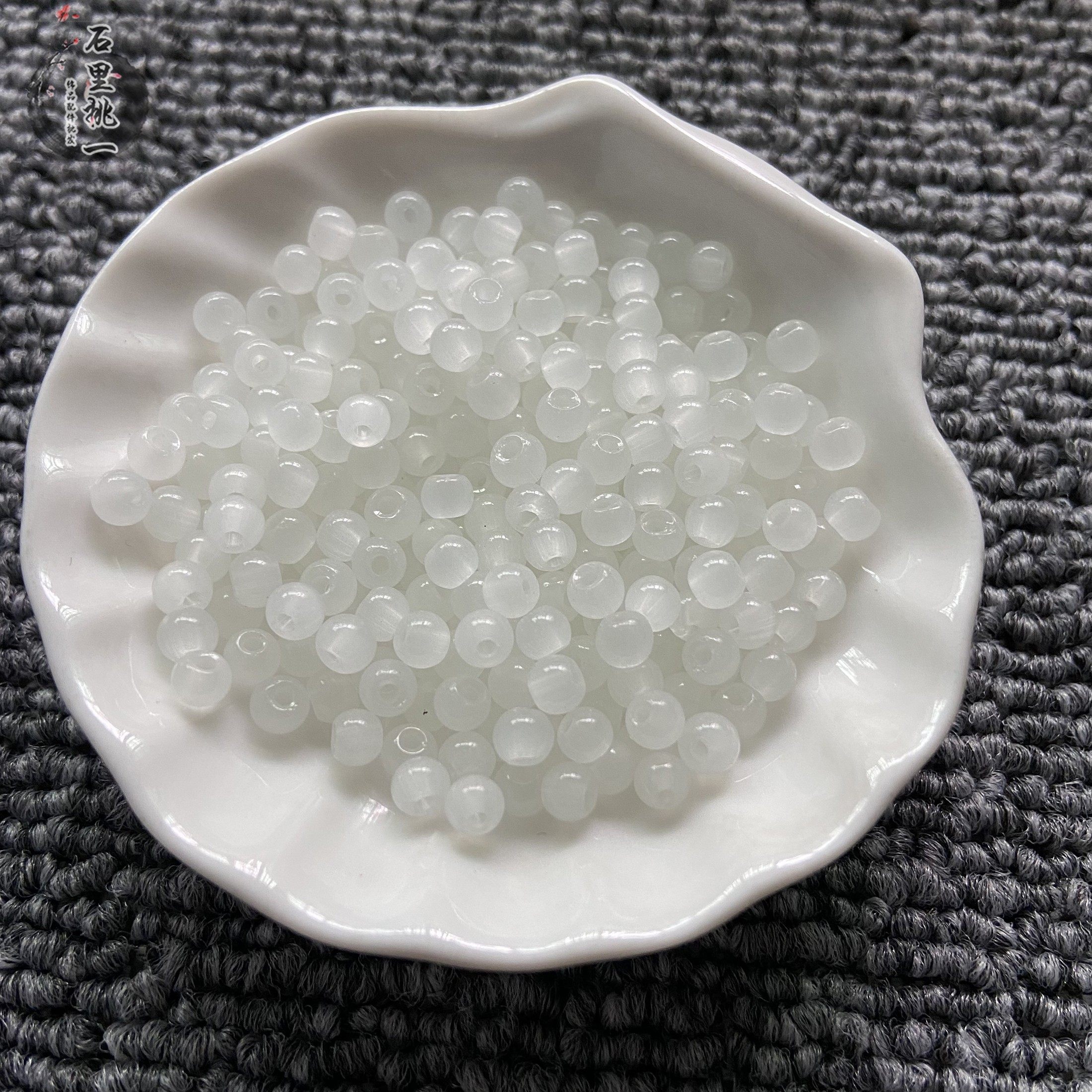 2-10mm仿白玉琉璃珠不掉色散珠串珠diy手工编织手链项链发饰玻璃,淘宝优惠券,粉丝福利购,淘宝优惠卷