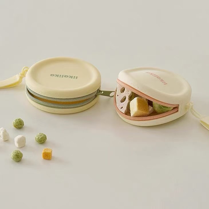 韩国正品likalika宠物遛狗包硅胶圆形零食包收纳包手拿包挂包小包,淘宝优惠券,粉丝福利购,淘宝优惠卷