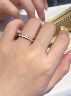 群镶进口D色莫桑石戒指