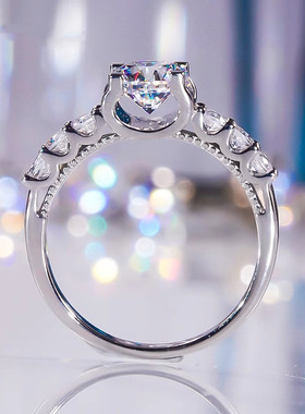 chin四爪微镶牛头戒指