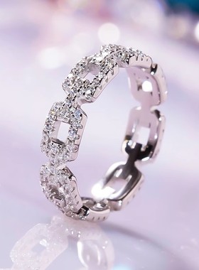 chin时尚环环相扣戒指