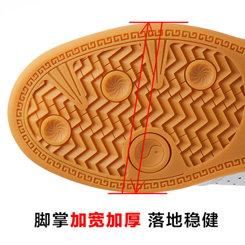 劲武太极鞋女牛筋底真皮春秋透气武术太极拳练功鞋太极运动鞋男 - 图1