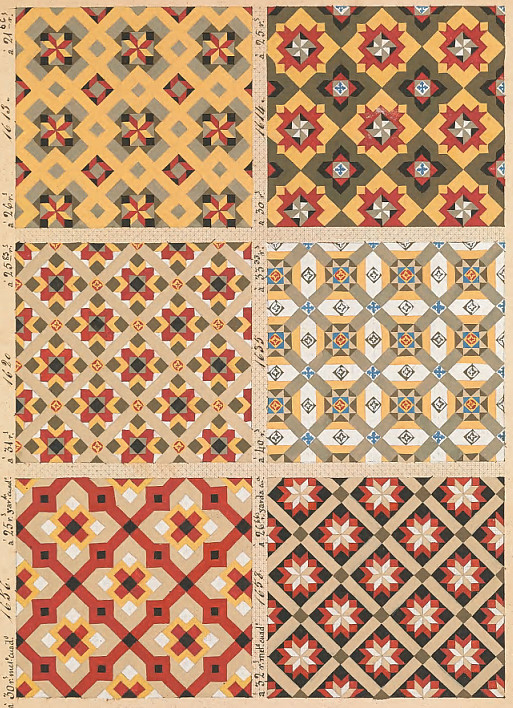 D051【西班牙】19世纪西班牙古典瓷砖花纹图案设计素材电子图库-图0