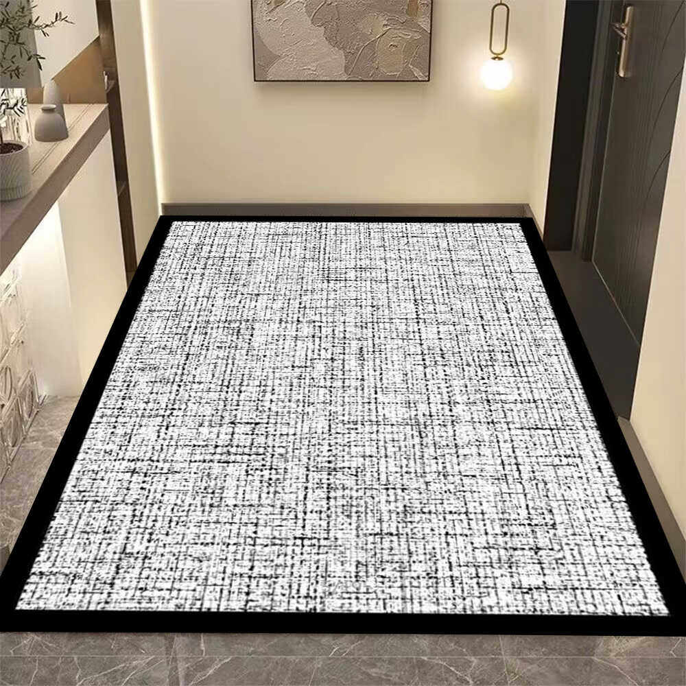 现代简约素色入户进门脚垫玄关防滑地垫鞋柜边蹭脚垫高级感地毯,淘宝优惠券,粉丝福利购,淘宝优惠卷